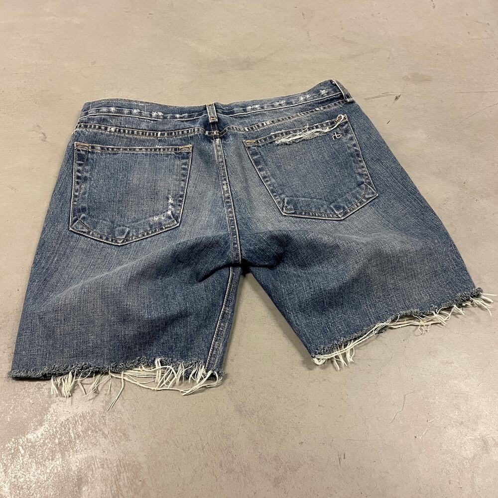 Y2K rag & bone cutoff denim shorts 28 - Picture 2 of 6